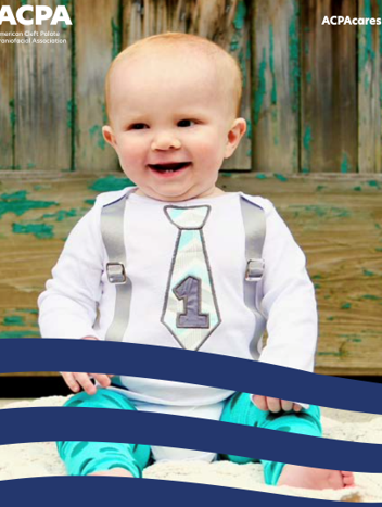 Smiling baby sitting up