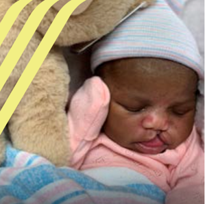 Newborn baby wrapped in a blanket